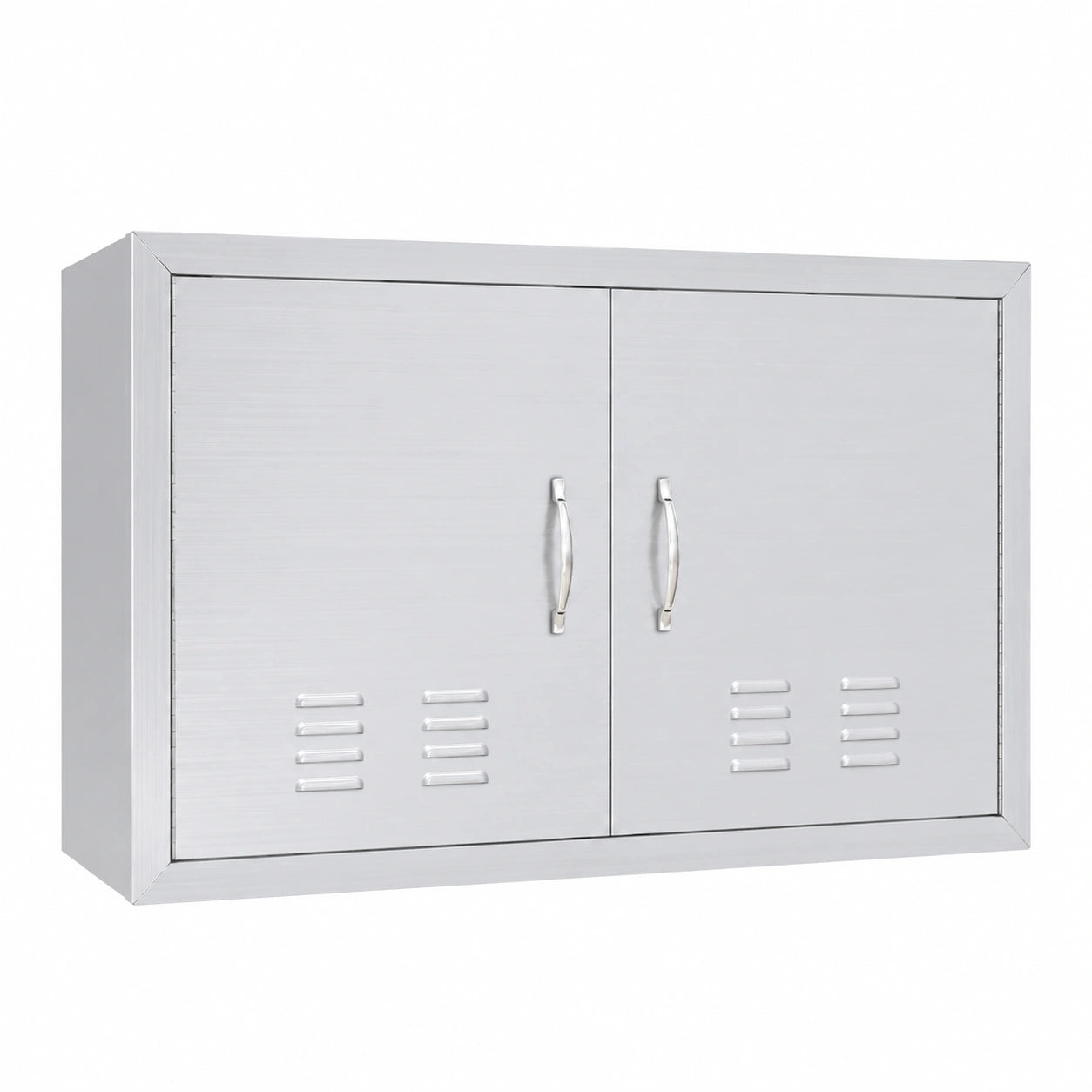 Puertas Dobles de Acero Inoxidable para Cocina Exterior con Ventilación y Cierre Magnético, 76.2x53.3cm