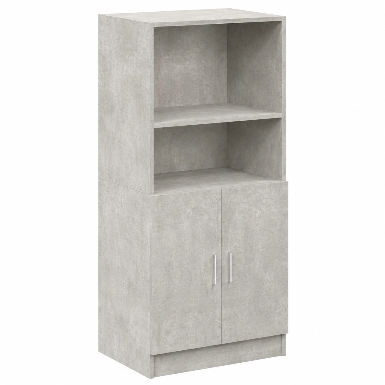 Armario de Cocina de Madera Compuesta en Gris Hormigón 57x42x132 cm