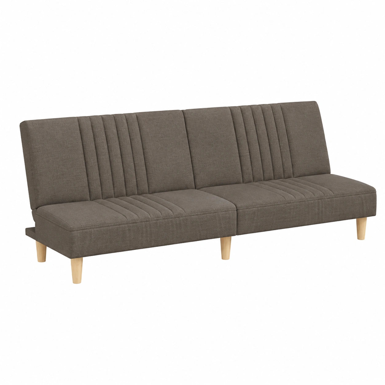 Sofá cama de tela de alta calidad, 200x89x70 cm, respaldo ajustable, estructura de madera resistente