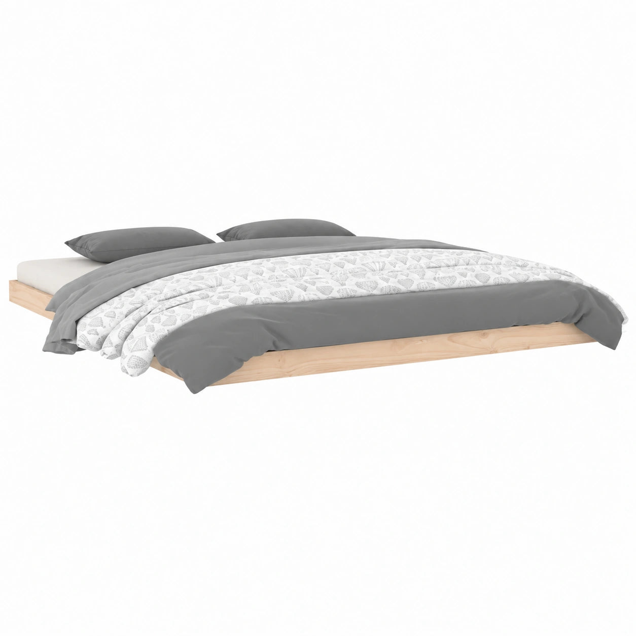 Cama Doble de Pino Macizo 180x200 cm para Dormitorio