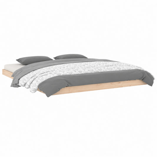 Cama Doble de Pino Macizo 180x200 cm para Dormitorio