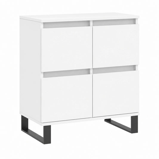 Aparador Blanco de Madera con Estilo Moderno, 60x35x70 cm