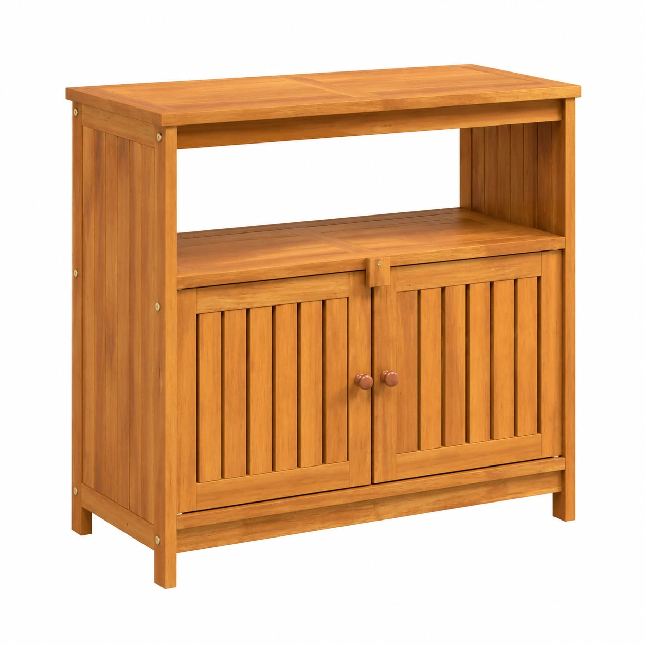 Mesa Auxiliar para Jardín de Madera de Acacia 80x35x75 cm