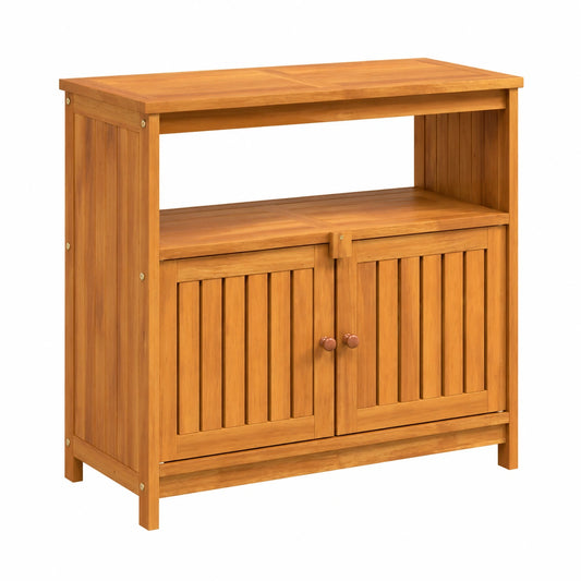 Mesa Auxiliar para Jardín de Madera de Acacia 80x35x75 cm